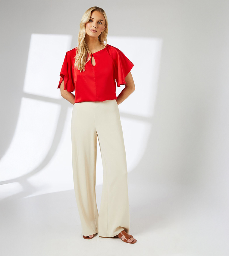 Solid Short Sleeves Top