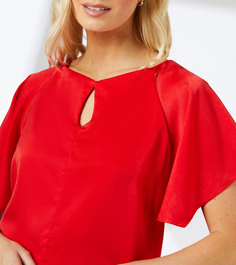 Solid Short Sleeves Top