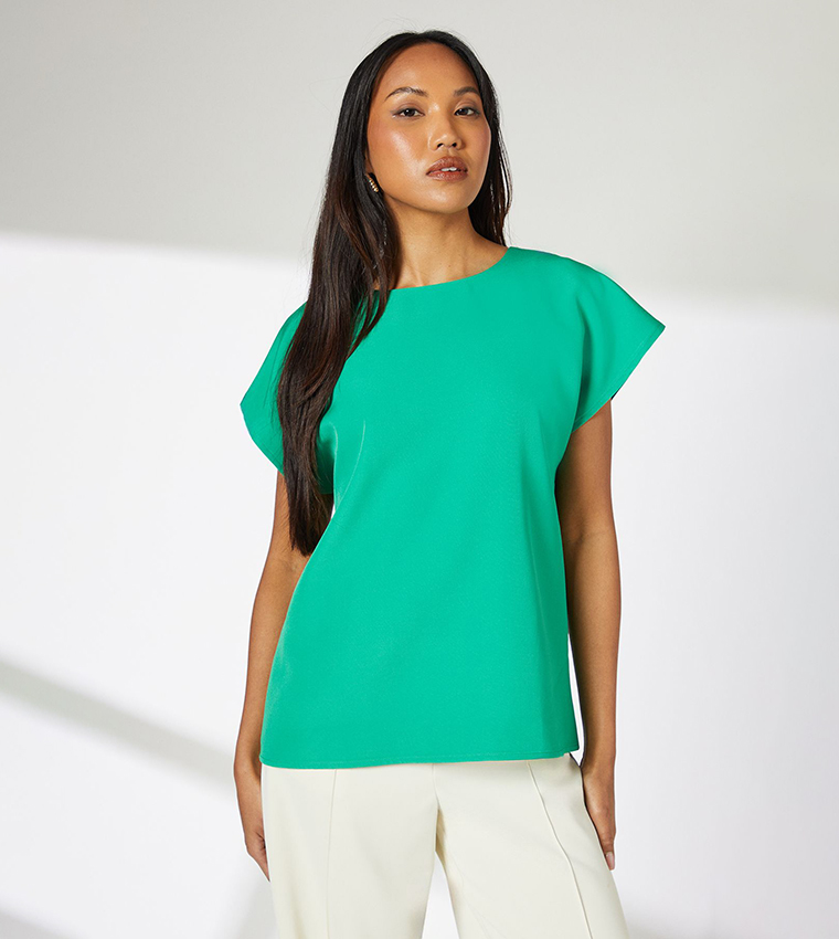Solid Short Sleeves Top