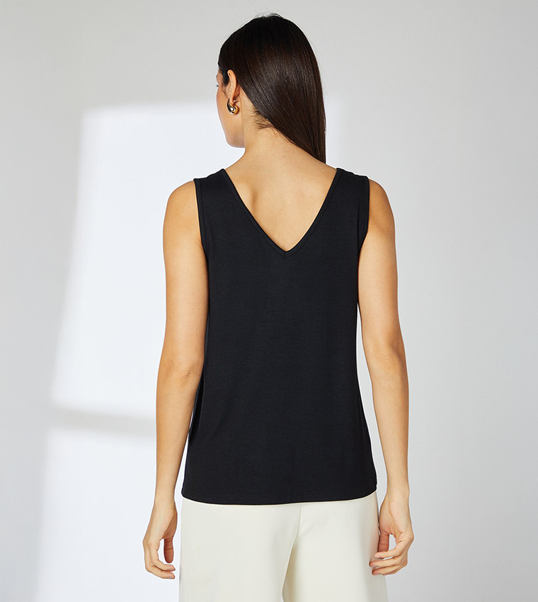 Soft Touch Reversible Jersey Sleeveless Top