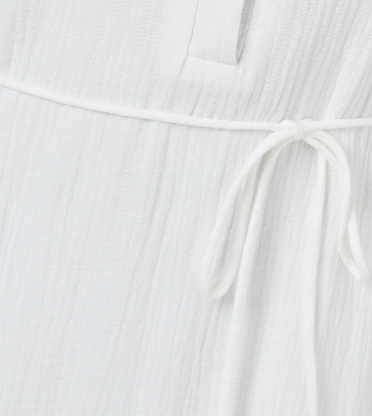 Gauze Full Midaxi Shirt Dress