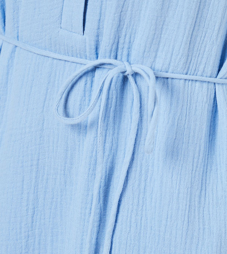 Gauze Full Midaxi Shirt Dress