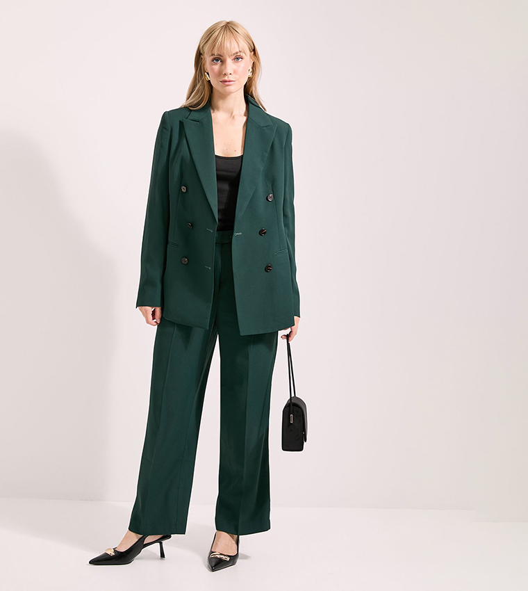 Double Breasted Relaxed Fit Blazer