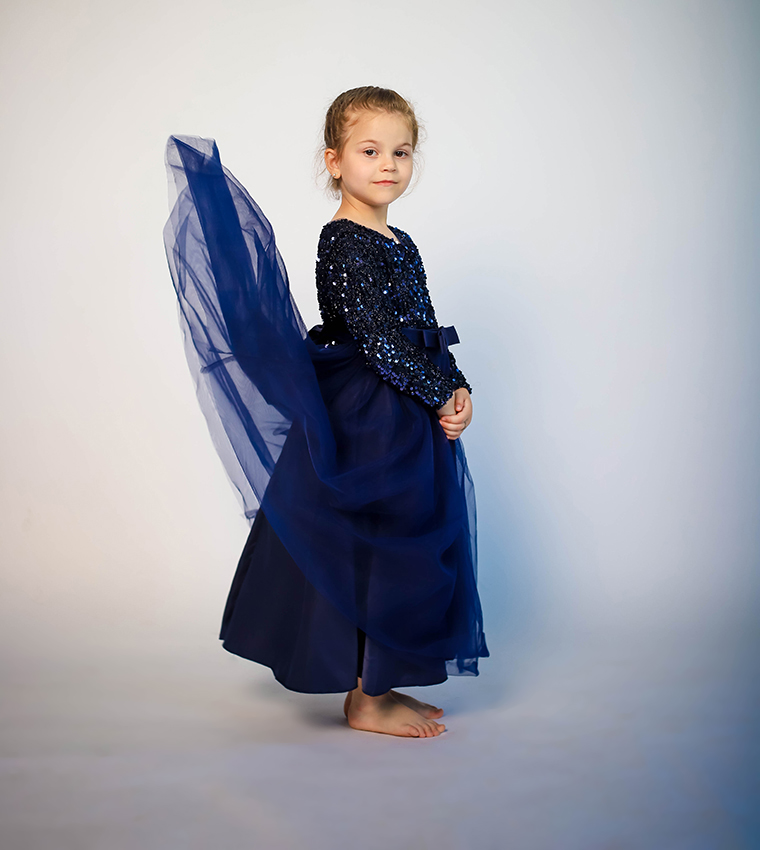 Party Glitter A lIne Dress