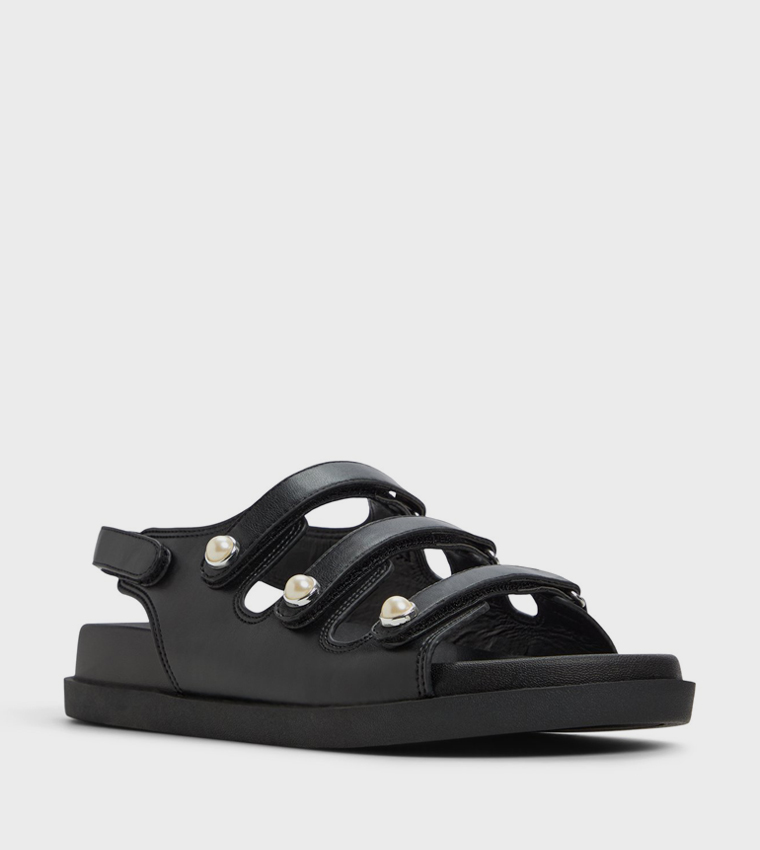 PEARLLE Pearl Embellished Comfort Sandals