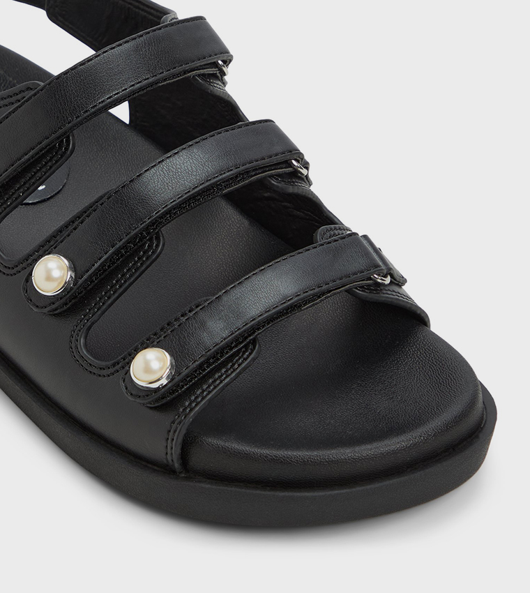 PEARLLE Pearl Embellished Comfort Sandals
