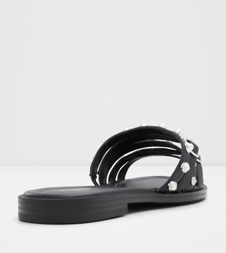 PEARLYNE Embellished Flat Sandals