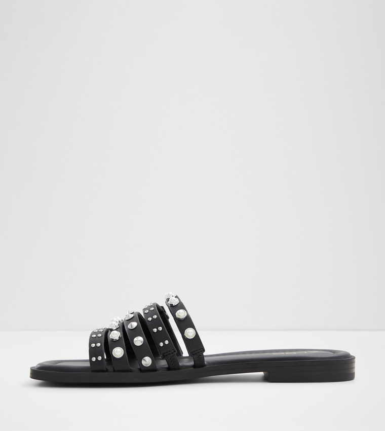 PEARLYNE Embellished Flat Sandals