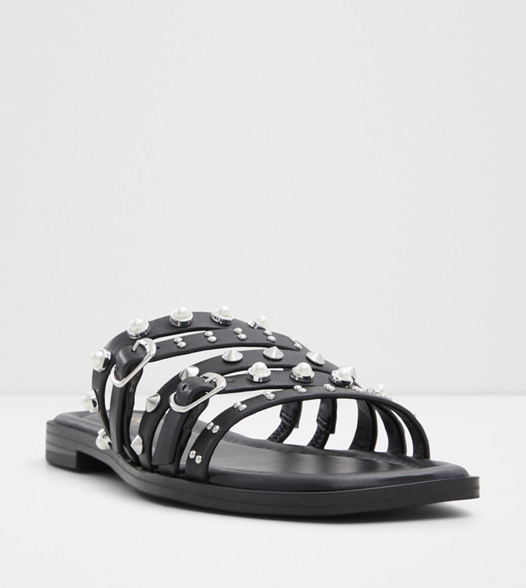 PEARLYNE Embellished Flat Sandals