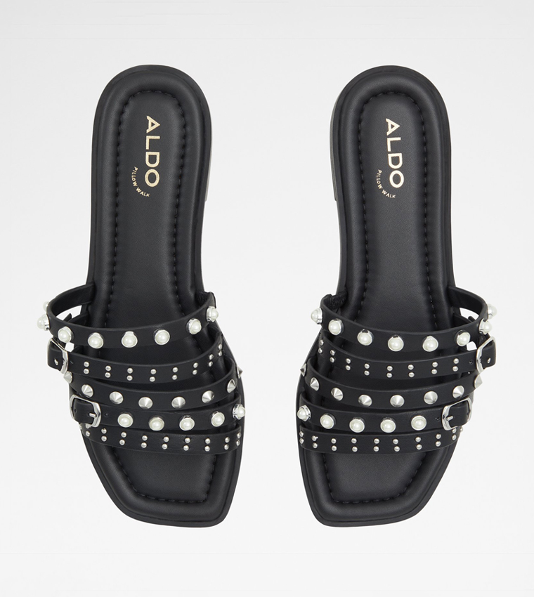 PEARLYNE Embellished Flat Sandals