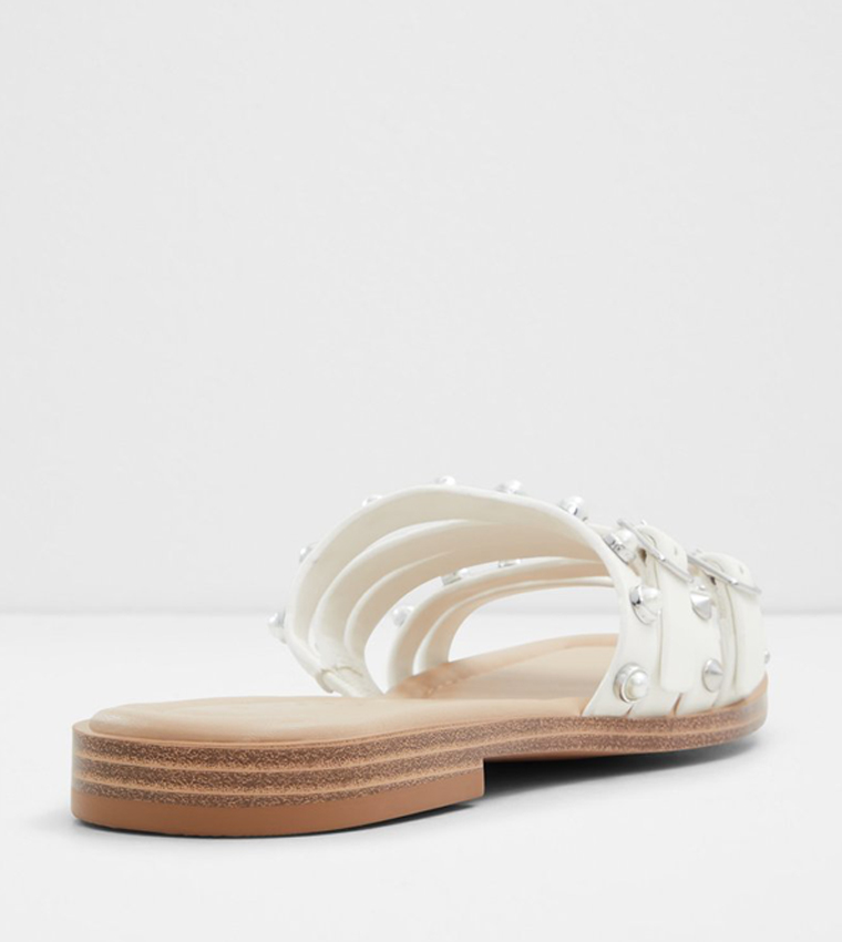 PEARLYNE Embellished Flat Sandals