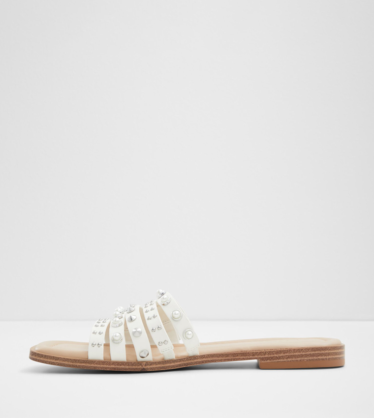 PEARLYNE Embellished Flat Sandals