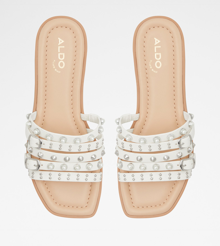 PEARLYNE Embellished Flat Sandals