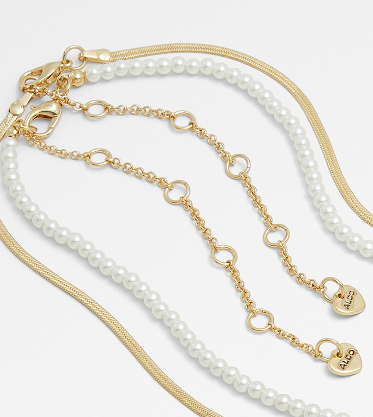 Aldo pearl necklace store