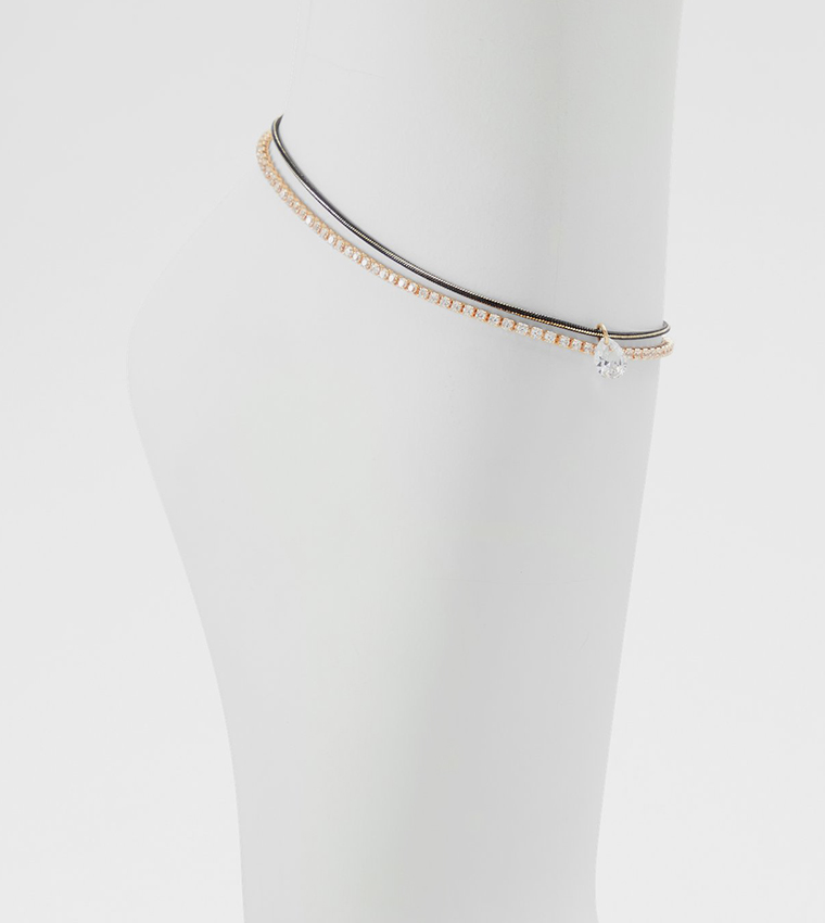 Buy Aldo Accessories PELAGON Embellished Layered Anklet In