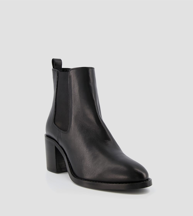 Buy Dune London Pembly Almond Toe Heeled Ankle Boots In Black 6thStreet Qatar