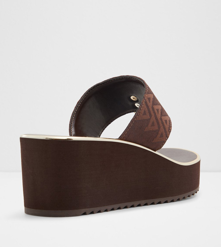 PENELOPY Monogram Wedge Sandals