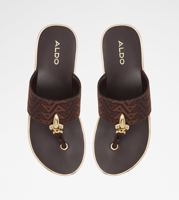PENELOPY Monogram Wedge Sandals