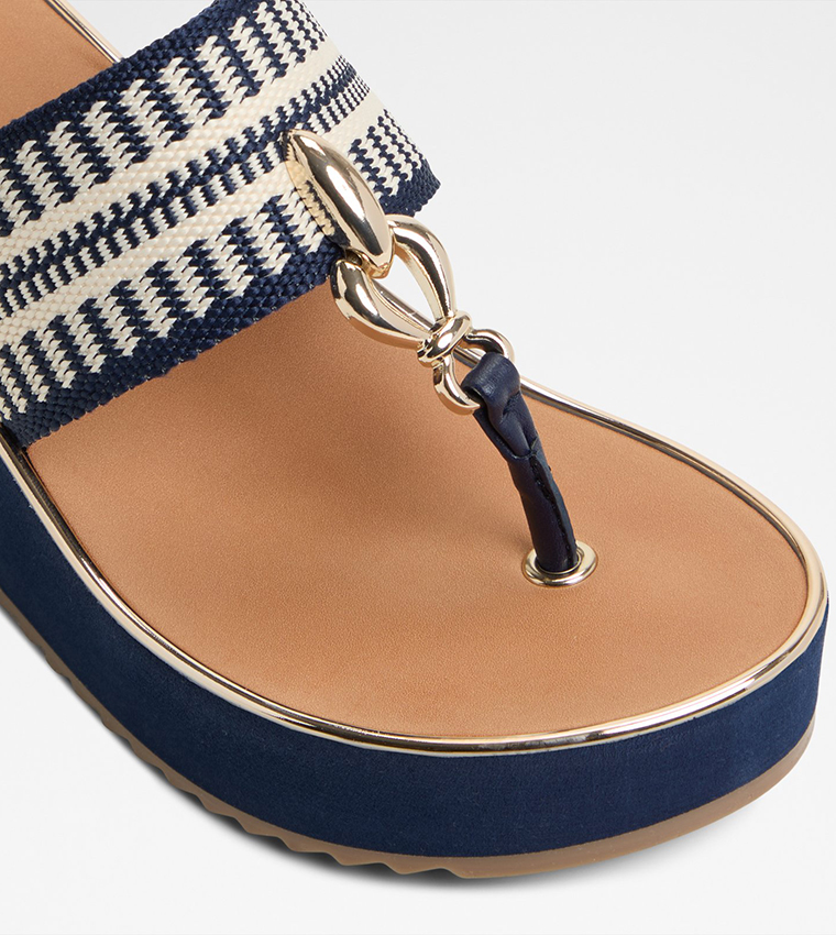 PENELOPY Patterned Wedge Sandals