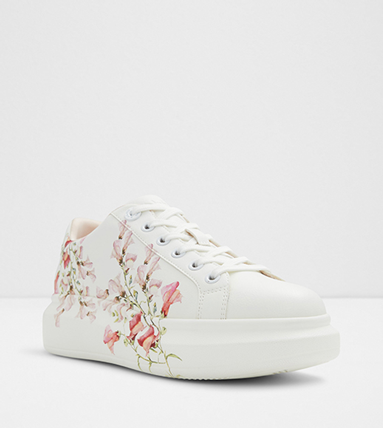Buy Aldo PEONO Printed Lace Up Sneakers In White 6thStreet UAE