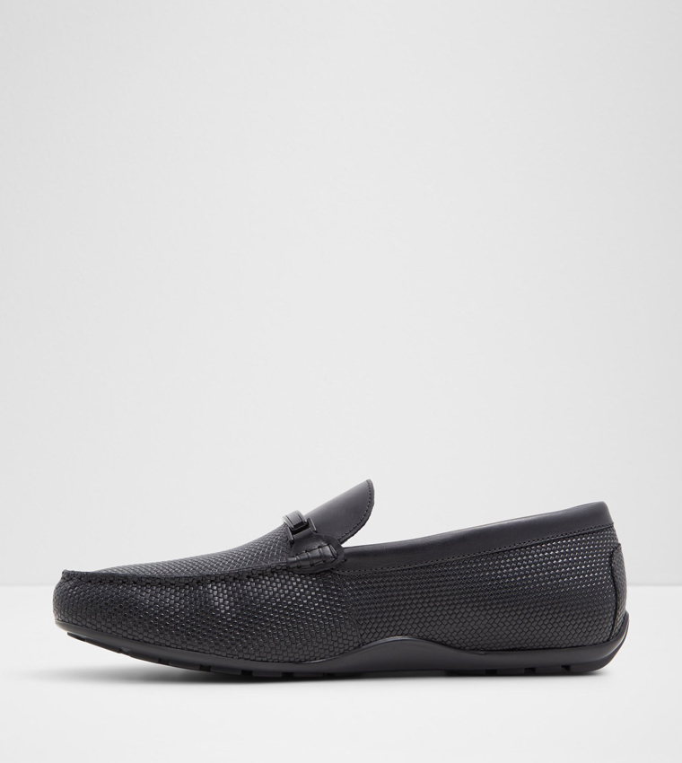 PEREZ-IN Textured Round Toe Moccasins