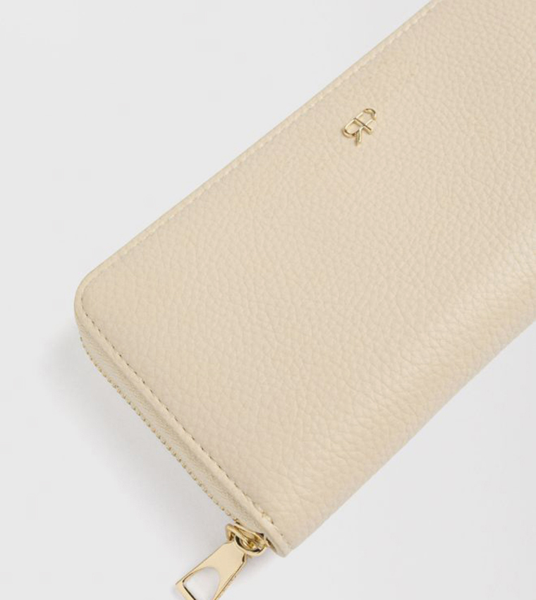 Textured Zip-Around Wallet