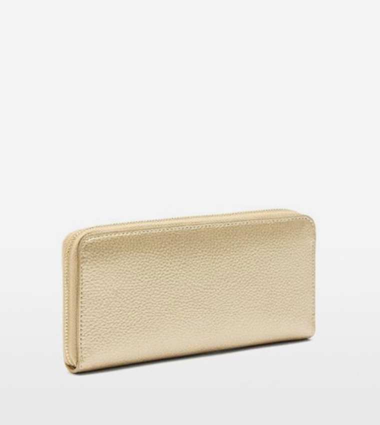 Textured Zip-Around Wallet