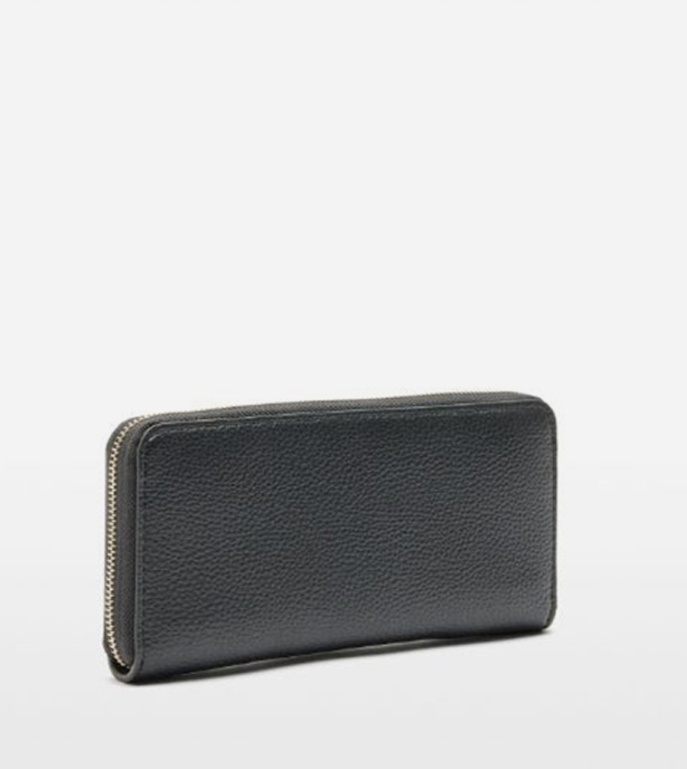 Textured Zip-Around Wallet