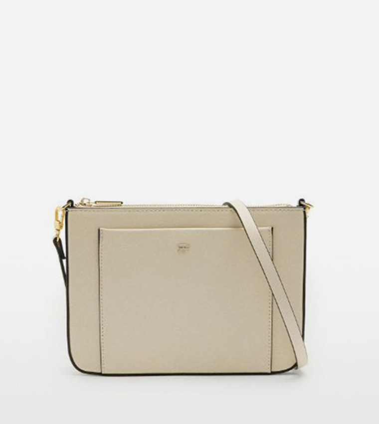 Textured Front Pocket Crossbody Bag