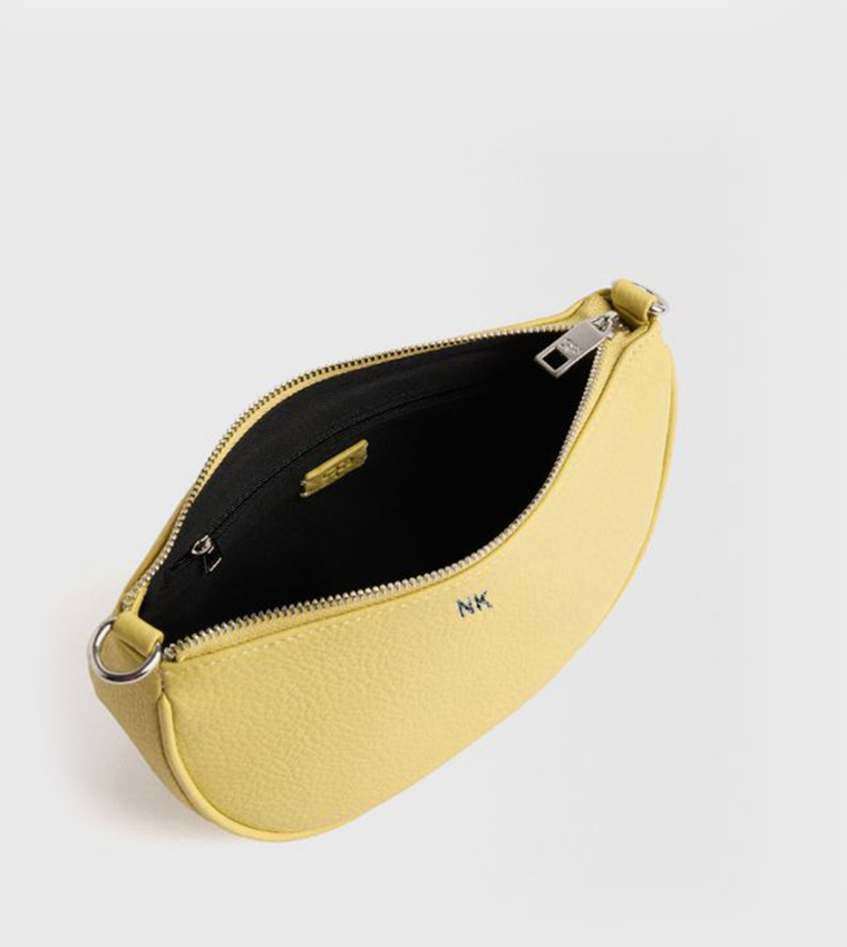 Textured Crossbody Bag with Coin Pouch