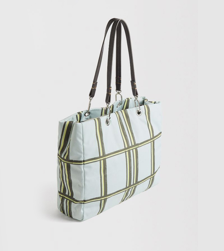 Printed Nylon Tote Bag