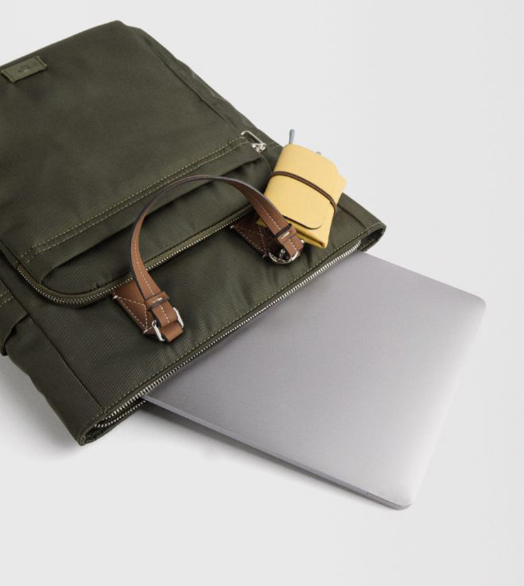 Solid Nylon Convertible Backpack