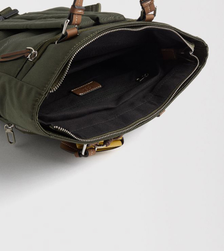 Solid Nylon Convertible Backpack