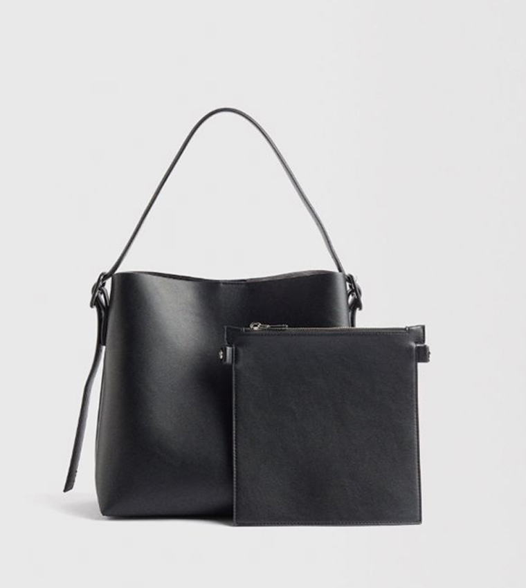 Textured Shoulder Bag