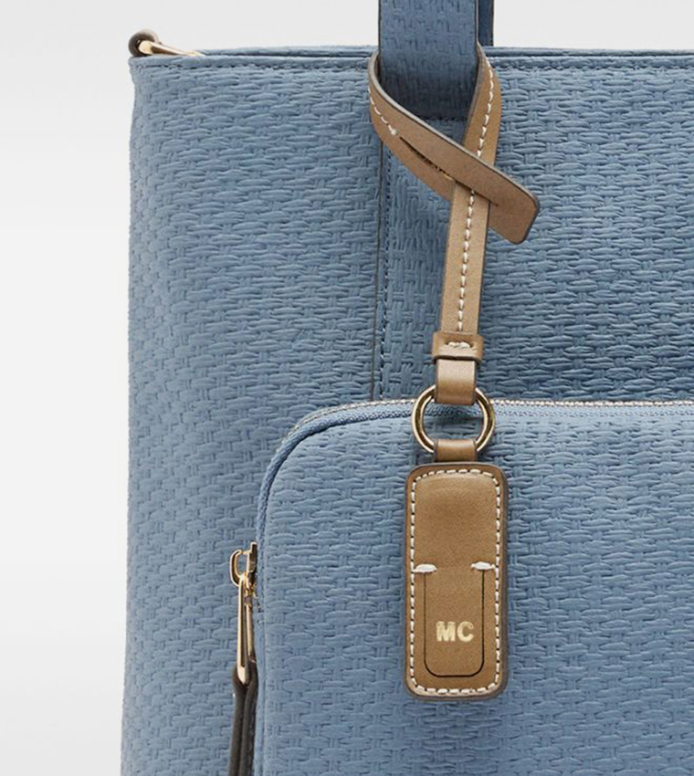 Textured Front Pocket Convertible Backpack
