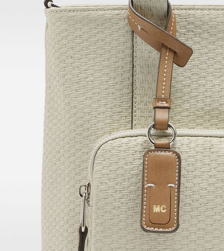 Textured Front Pocket Convertible Backpack