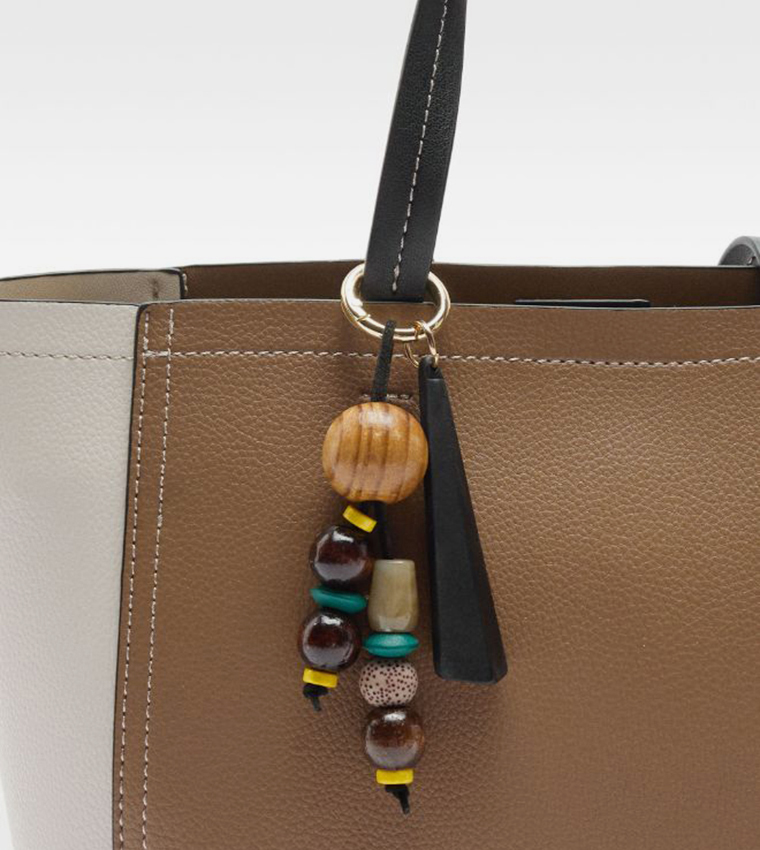 Color Block Tote Bag