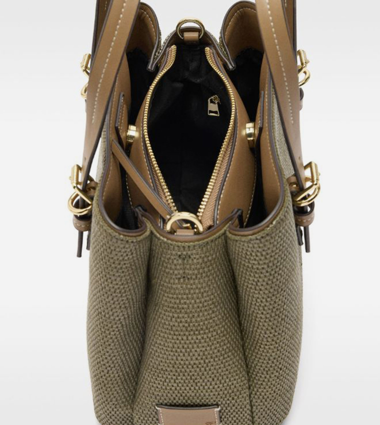Textured Satchel Bag