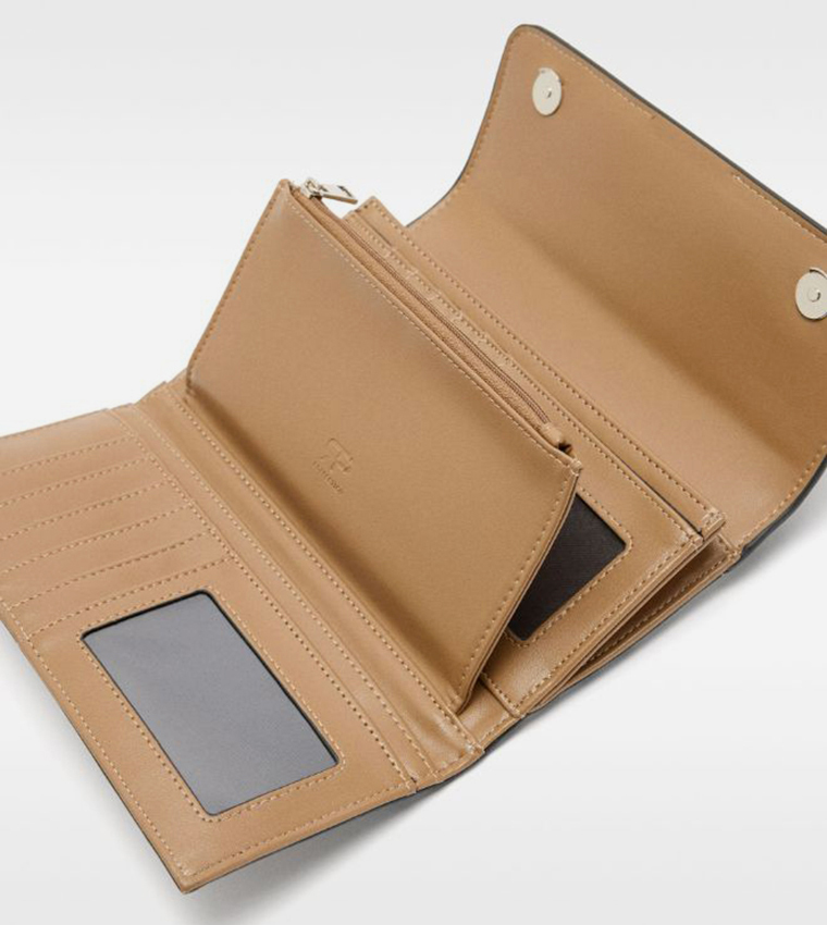 Checkered Tri-Fold Wallet
