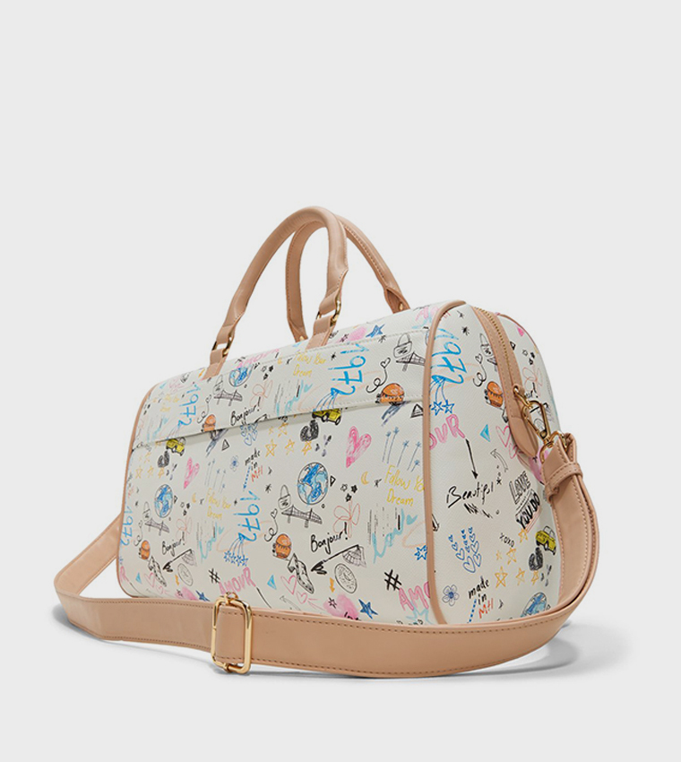 PHILIPINA Printed Satchel Bag with Card Holder