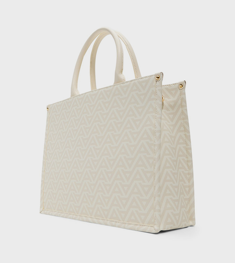 PHLAVIA Monogram Patterned Satchel Bag