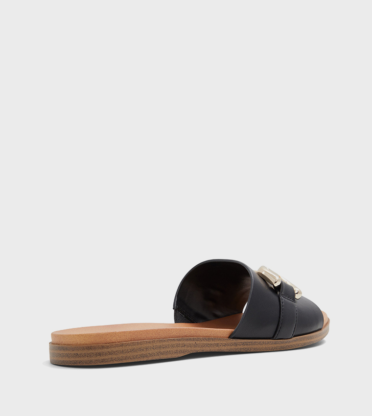 PHOENIIX Metal Accent Flat Sandals