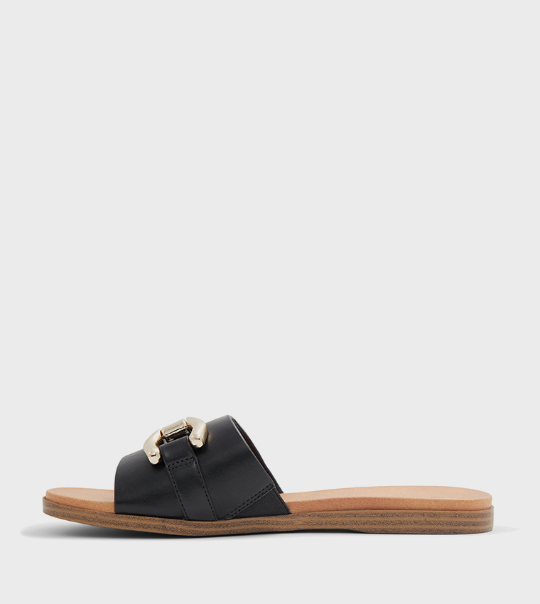 PHOENIIX Metal Accent Flat Sandals