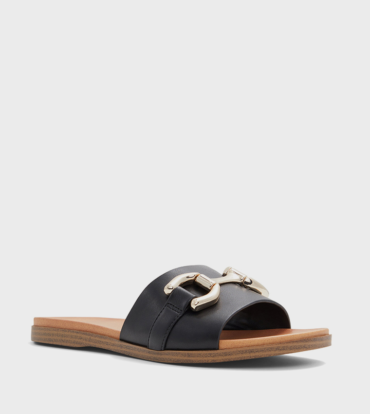 PHOENIIX Metal Accent Flat Sandals