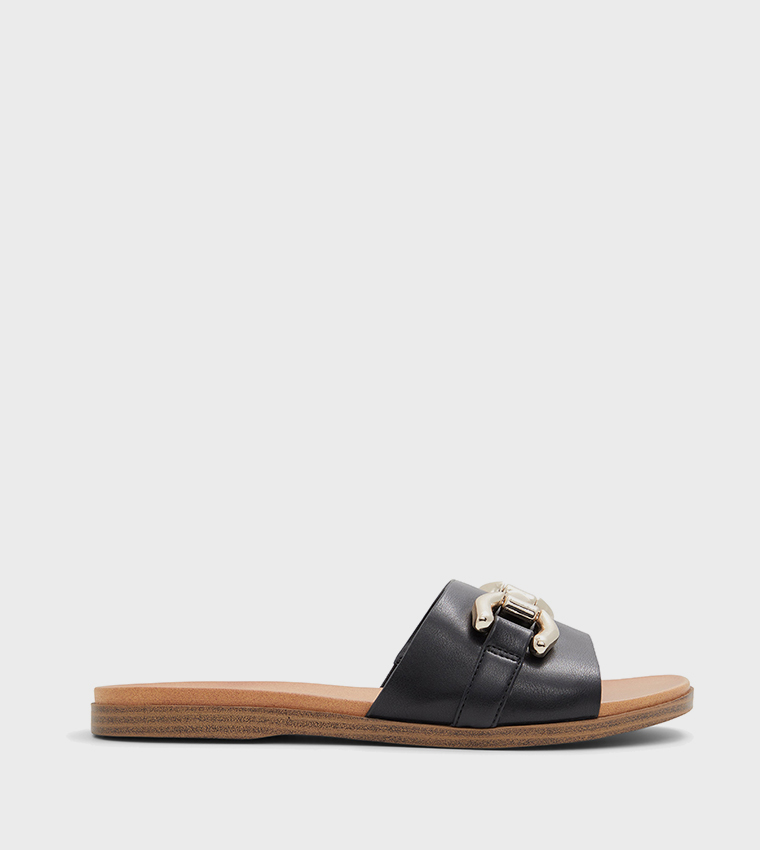 PHOENIIX Metal Accent Flat Sandals