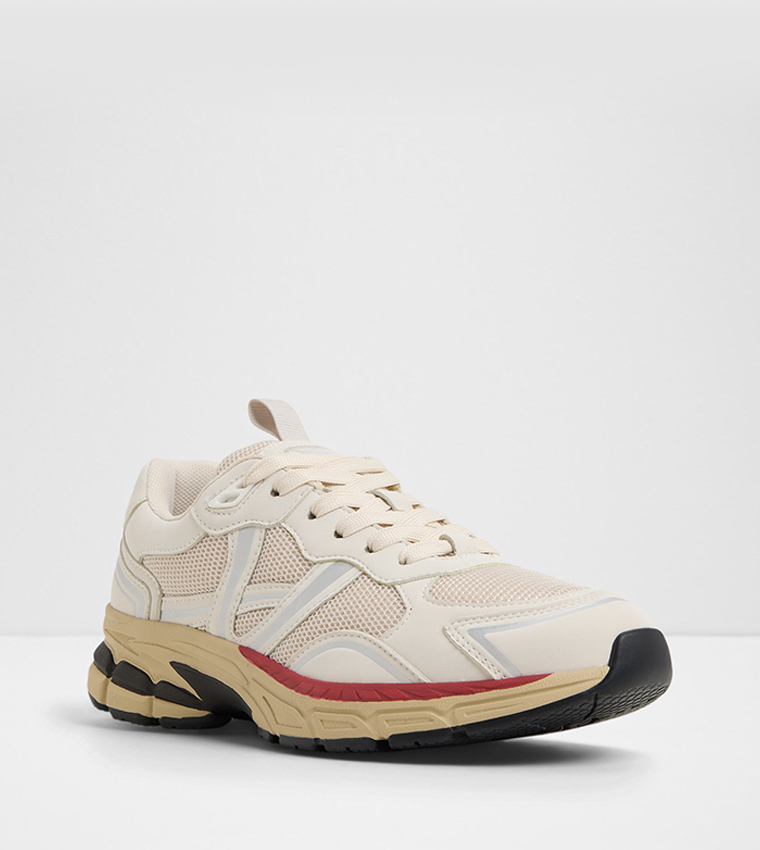 PILLOWSNKR-L Mesh Detail Lace Up Sneakers