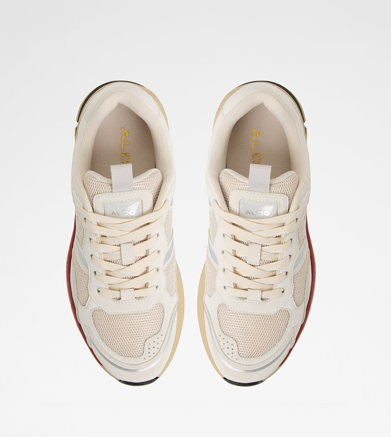 PILLOWSNKR-L Mesh Detail Lace Up Sneakers