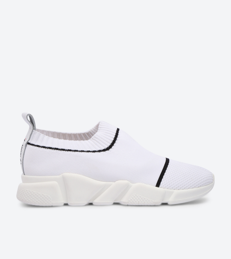 Vintage Designed Piuma Bassa Slip-Ons - White