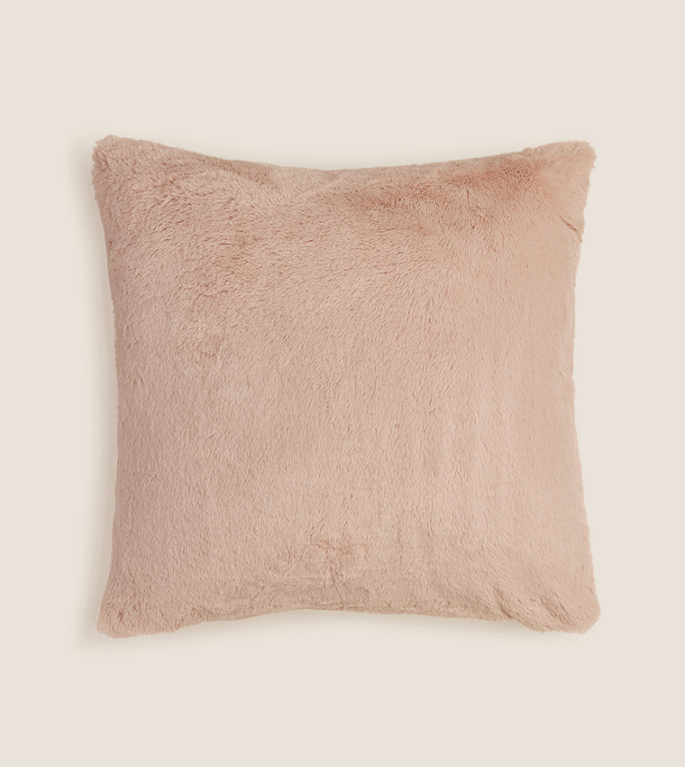 Fluffy deals cushions pink