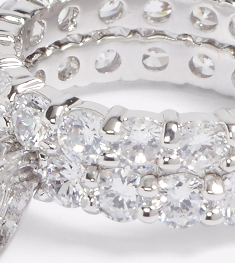 Palden Rings Buy Aldo Accessories Plagens Crystal Embellished Ring In White ...